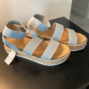 Light Blue Espadrille Sandal
